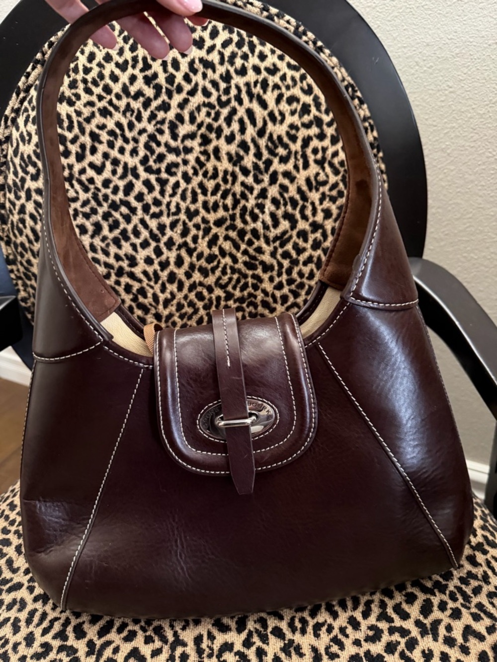 Dooney & Bourke Florentine Toscana Front Stitch Hobo